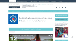 Desktop Screenshot of deixalatevaempremta.org